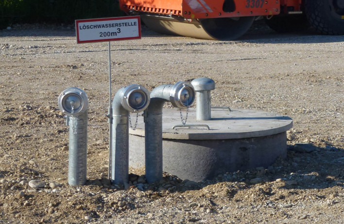 Réservoirs d'eau à incendie - Constructions béton - Système WOLF